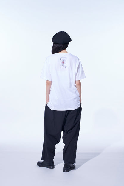 BRUSHED WASHER FINISH BROAD SAROUEL PANTS