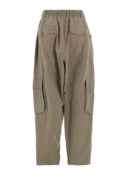 BRUSHED WASHER FINISH BROAD CARGO PANTS