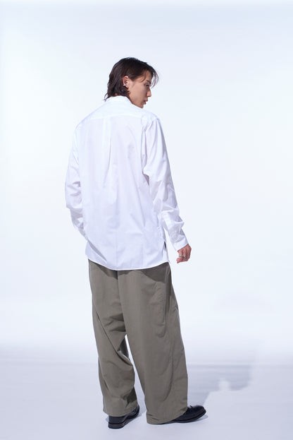 BRUSHED WASHER FINISH BROAD 5POCKET WIDE PANTS