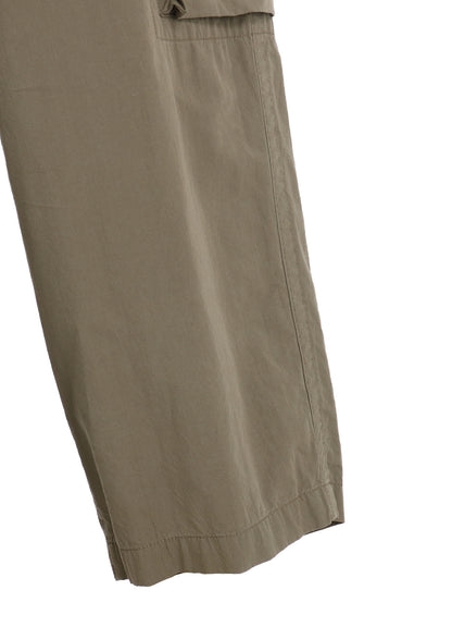 BRUSHED WASHER FINISH BROAD CARGO PANTS