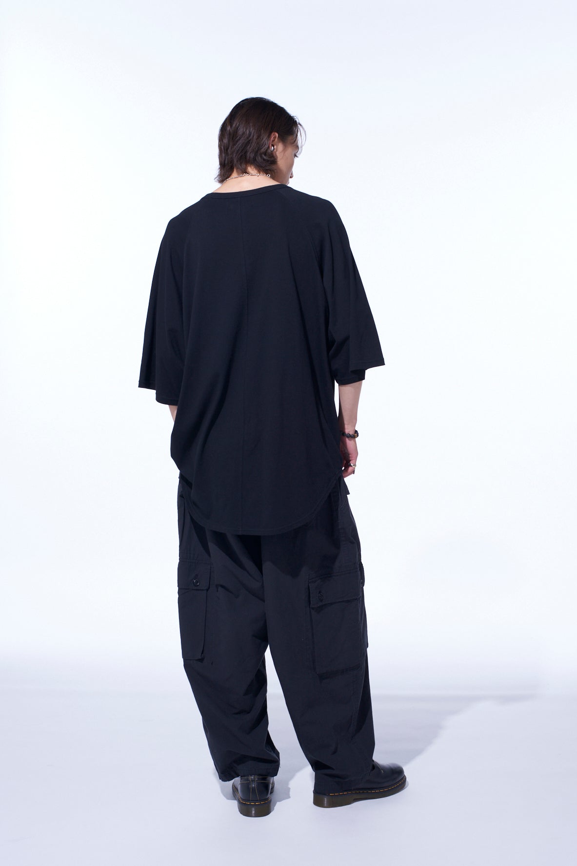 BRUSHED WASHER FINISH BROAD CARGO PANTS