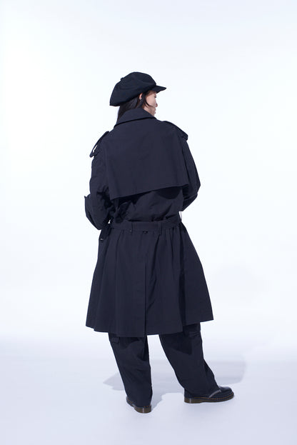 BRUSHED WASHER FINISH BROAD CARGO PANTS