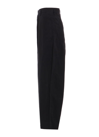 BRUSHED WASHER FINISH BROAD 5POCKET WIDE PANTS