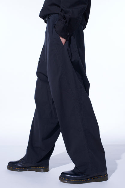 BRUSHED WASHER FINISH BROAD 5POCKET WIDE PANTS