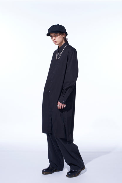 BRUSHED WASHER FINISH BROAD 5POCKET WIDE PANTS