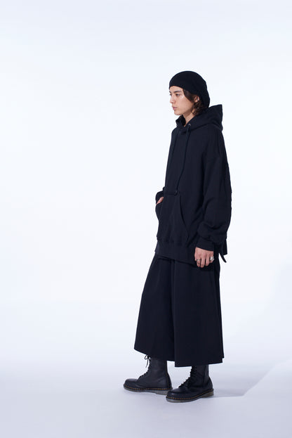 FRENCH TERRY SIDE ZIP HOODIE