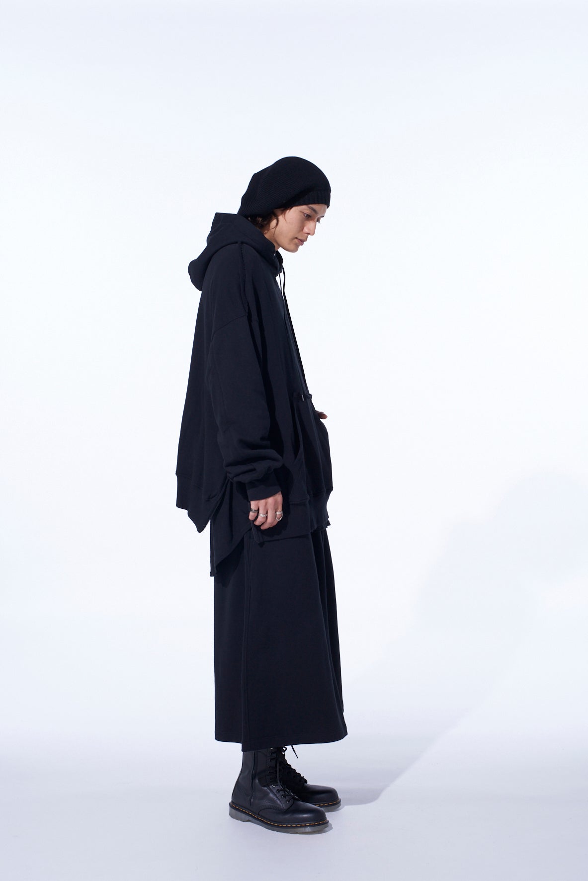 小物 THE EDOONI hoodie muffler BLACK THE EDOONI hoodie muffler BLACK