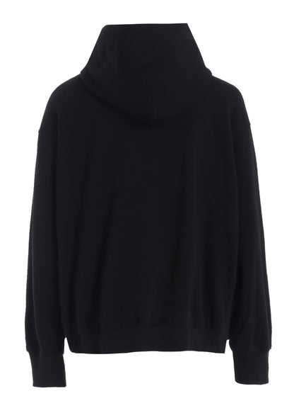 FRENCH TERRY ASYMMETRICAL ZIP-UP HOODIE