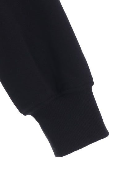 FRENCH TERRY ASYMMETRICAL ZIP-UP HOODIE