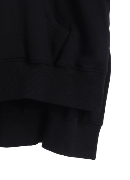 FRENCH TERRY ASYMMETRICAL ZIP-UP HOODIE
