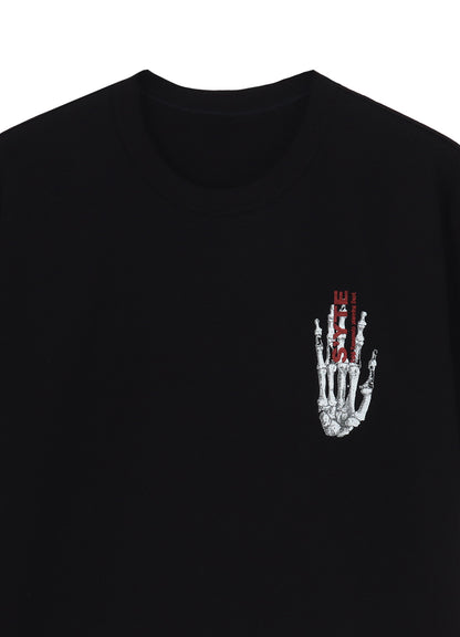 GRAPHIC T-SHIRT -GRIEVING SKULL-