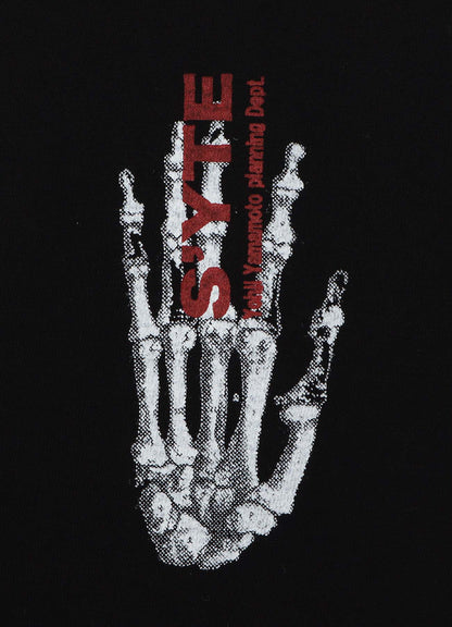 GRAPHIC T-SHIRT -GRIEVING SKULL-