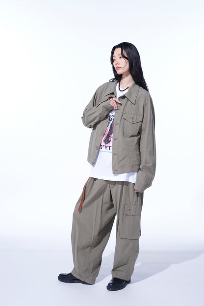 BRUSHED WASHER FINISH BROAD TRACKER JACKET