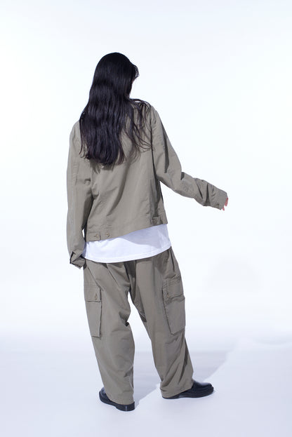 BRUSHED WASHER FINISH BROAD TRACKER JACKET