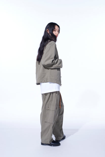 BRUSHED WASHER FINISH BROAD TRACKER JACKET