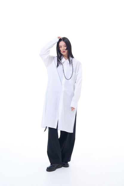 100/2 BROAD REGULAR COLLAR LOOSE FIT LONG SHIRT