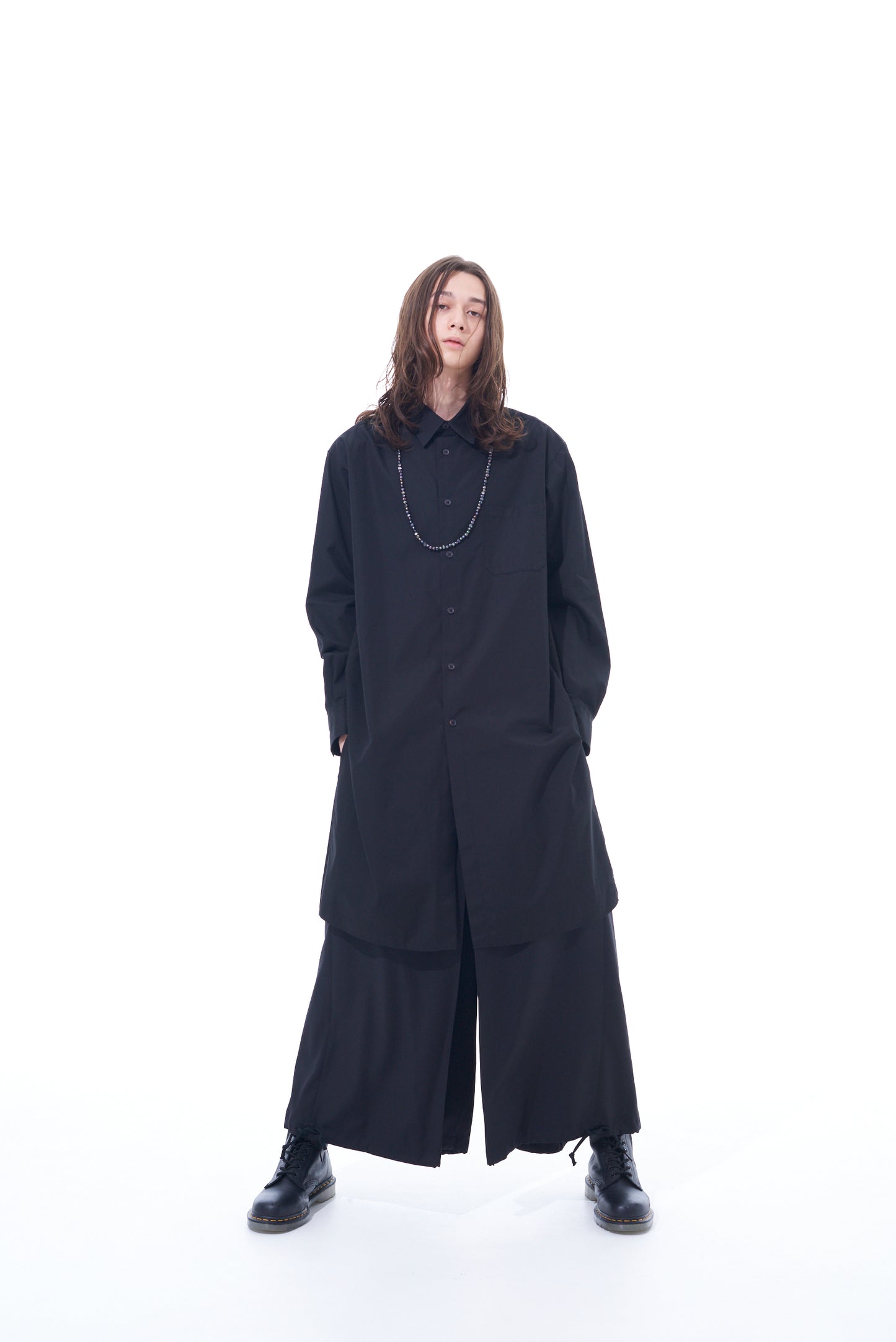 100/2 BROAD REGULAR COLLAR LOOSE FIT LONG SHIRT