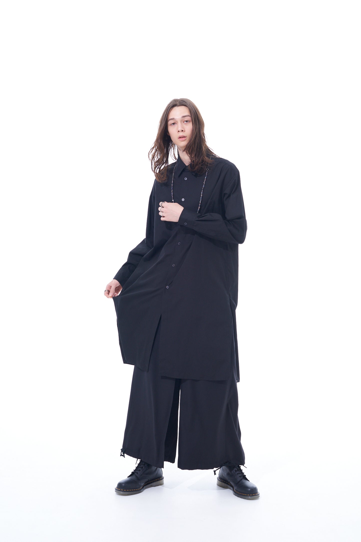 100/2 BROAD REGULAR COLLAR LOOSE FIT LONG SHIRT