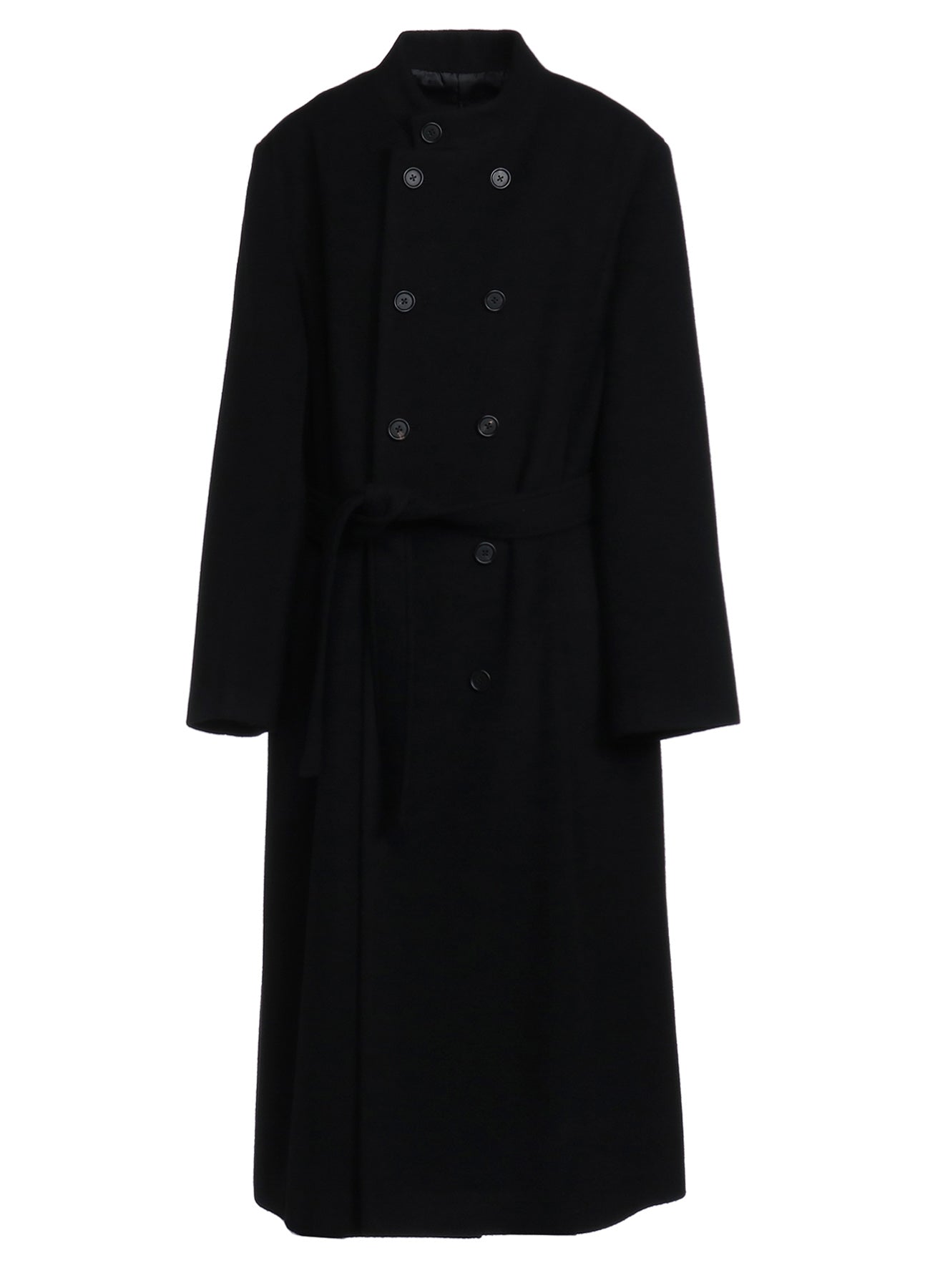 W/TOP MOSSA DOUBLE-BREASTED STAND COLLAR COAT