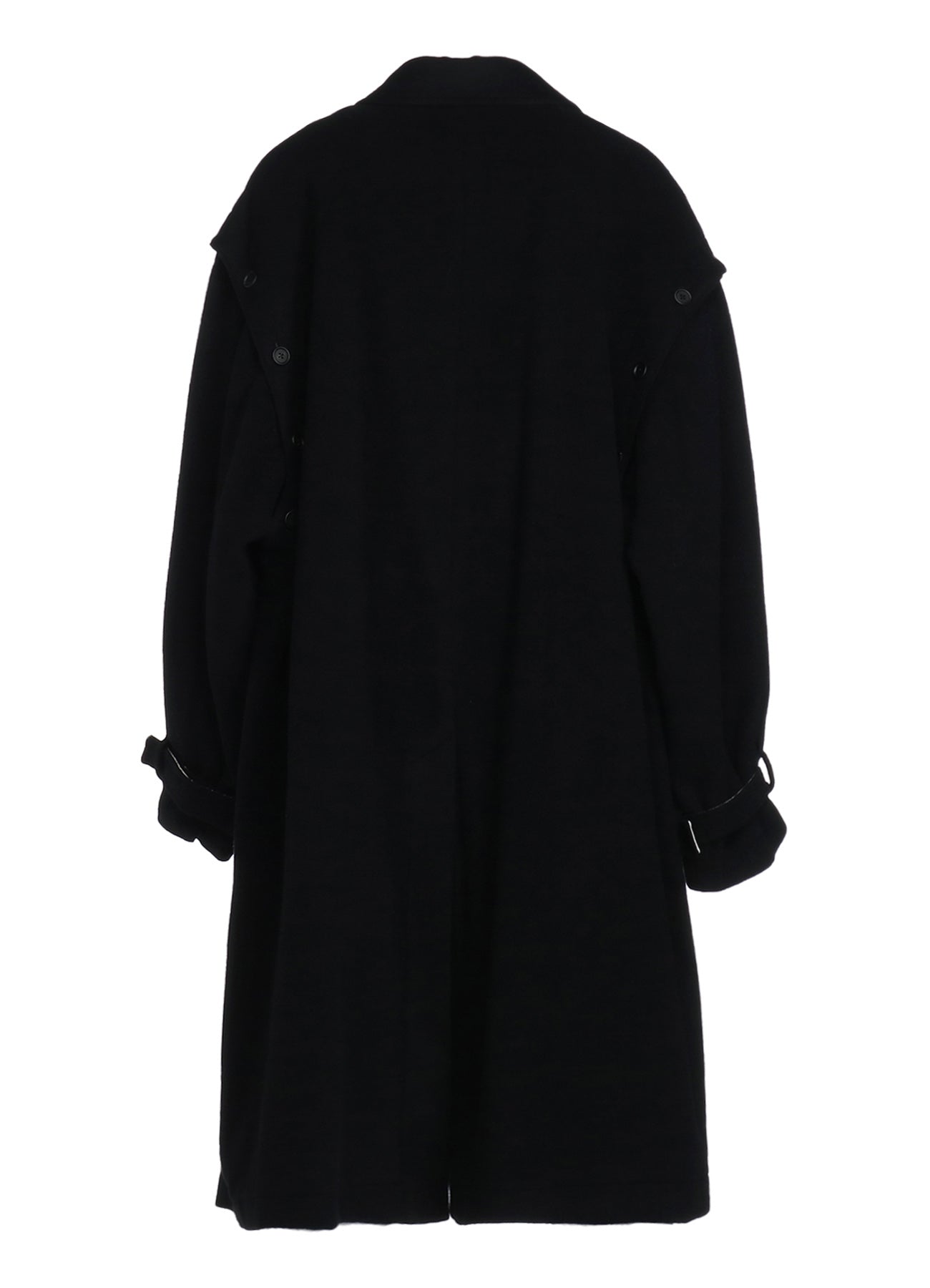 W/TOP MOSSA FLY FRONT LONG COAT WITH REMOVABLE SLEEVES