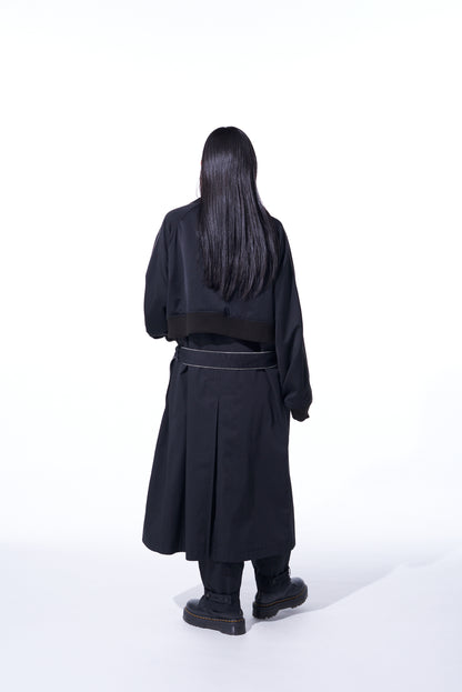 PE/COTTON TWILL "SUKAJAN" TRENCH COAT