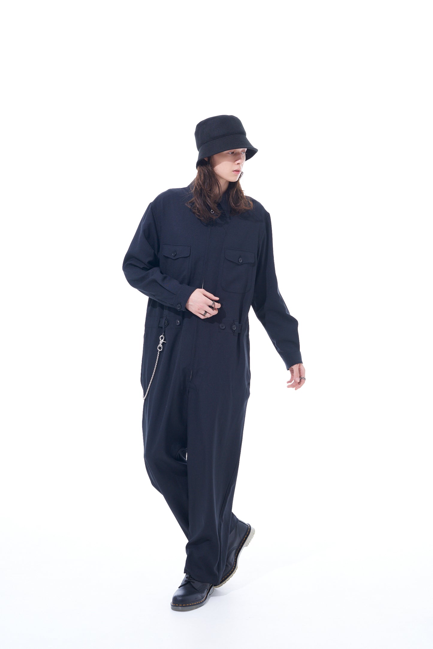 PE/STRETCH TWILL ALL-IN-ONE