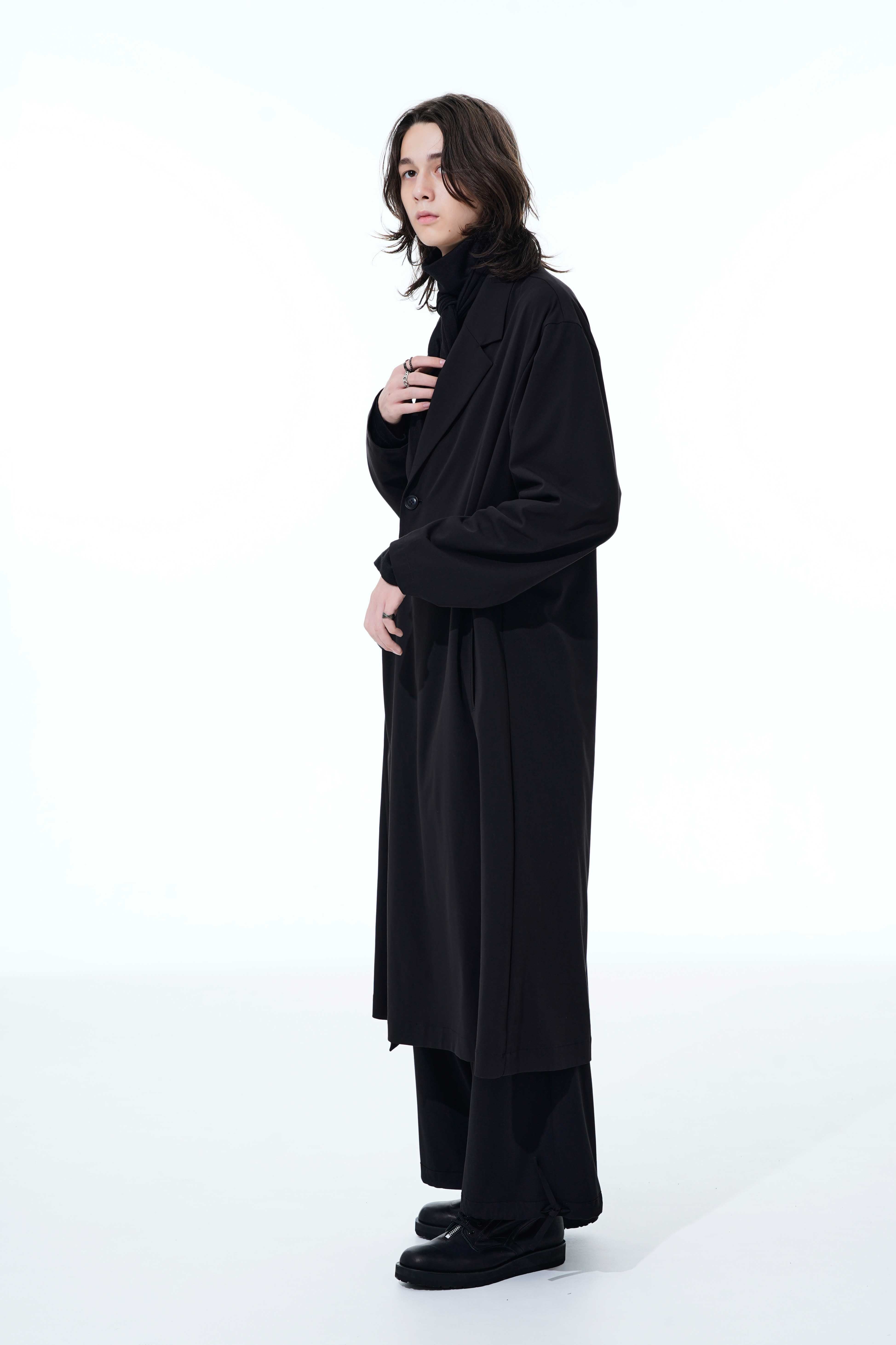 PE/RAYON GABARDINE STRETCH TAILORED WRAP DRESS – THE SHOP YOHJI YAMAMOTO