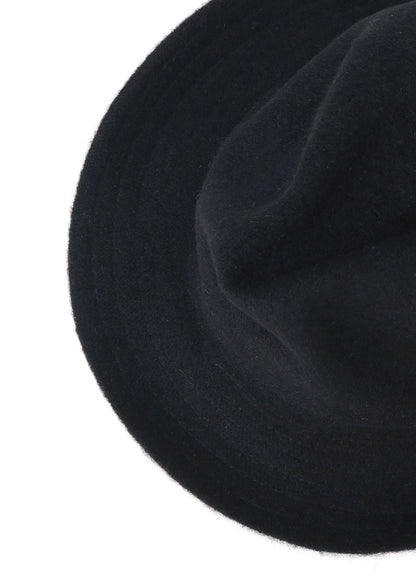 WOOL MELTON FELT HAT WITH SHORT BRIM