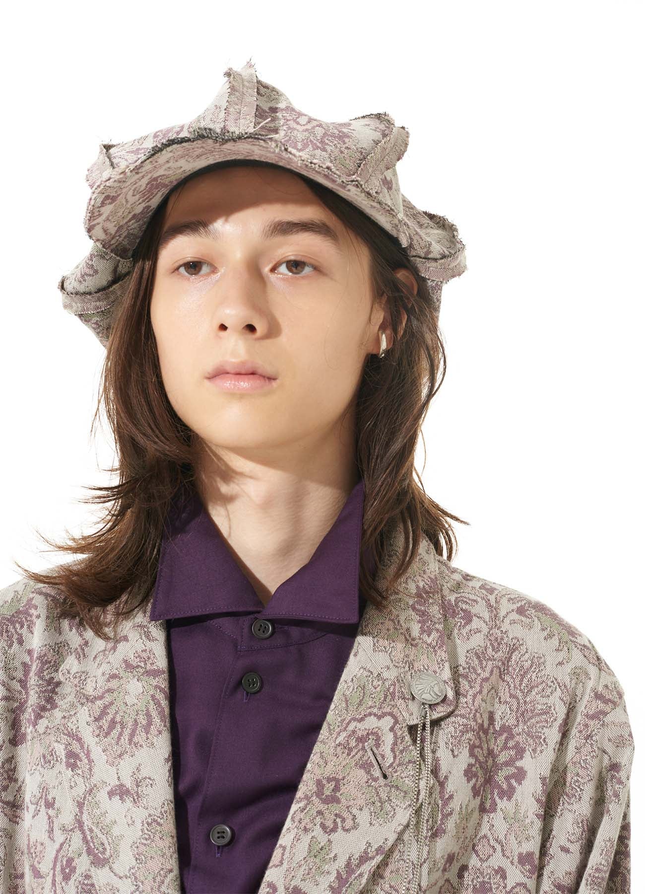 GOBELIN JACQUARD EIGHT-CONTACT CUT OFF CASQUETTE