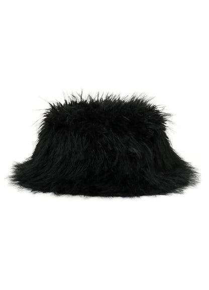 SHAGGY FUR BUCKET HAT