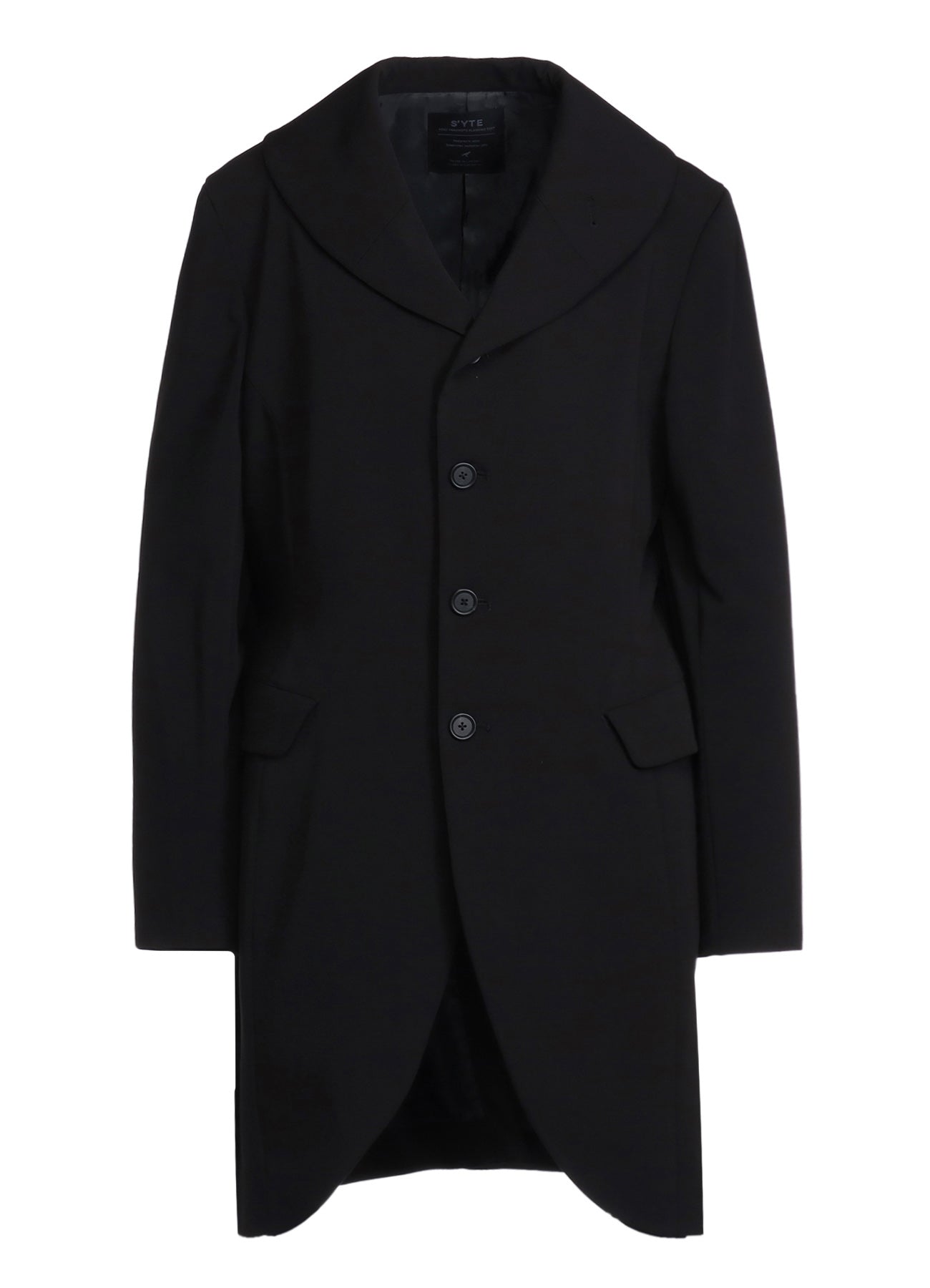 PE/RAYON GABARDINE STRETCH SHAWL COLLAR JACKET