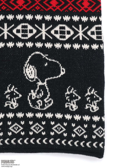 S'YTE x PEANUTS BULKY WOOL UNIQUE NORDIC PATTERN PULL OVER