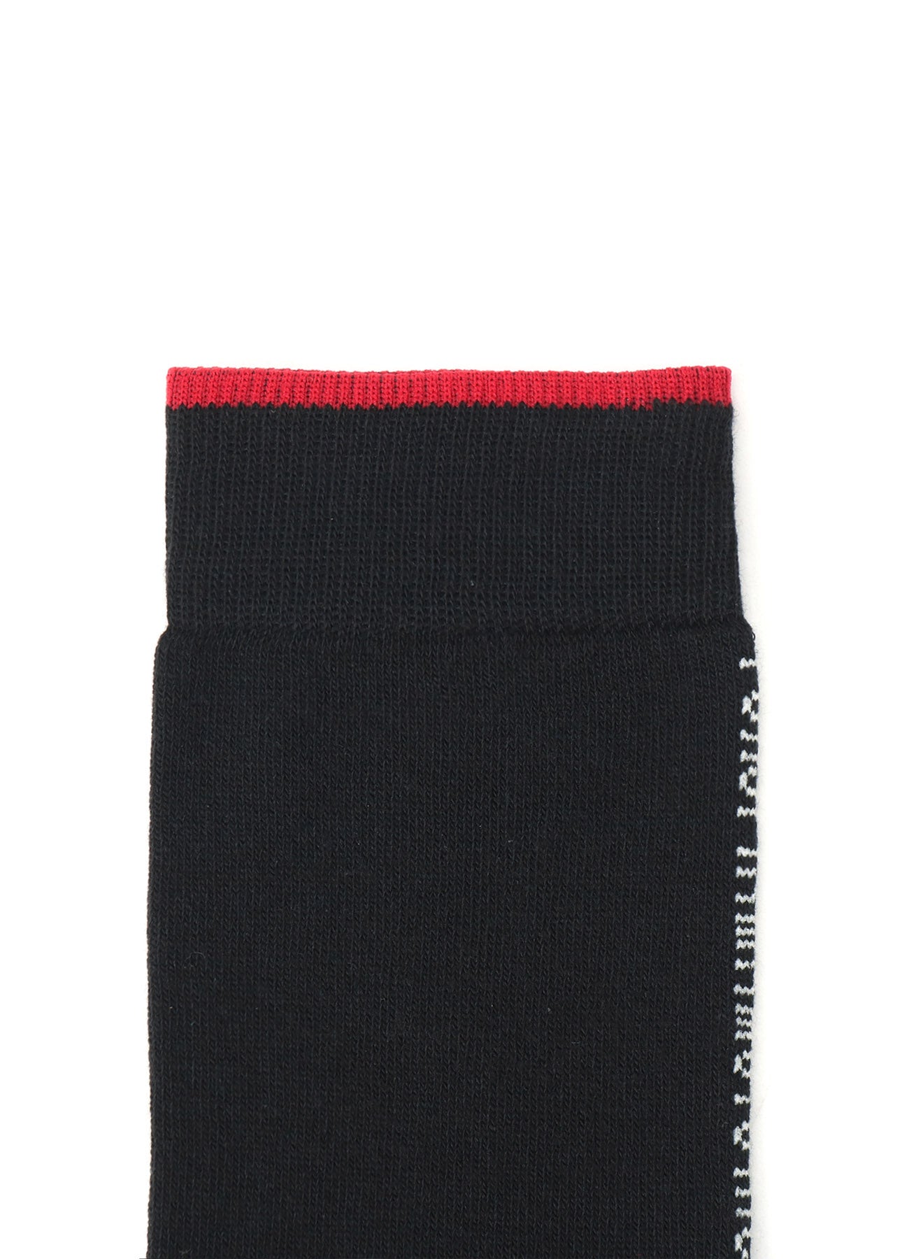 COTTON PLAIN STITCH「I'M FREE」LINE KNEE SOCKS