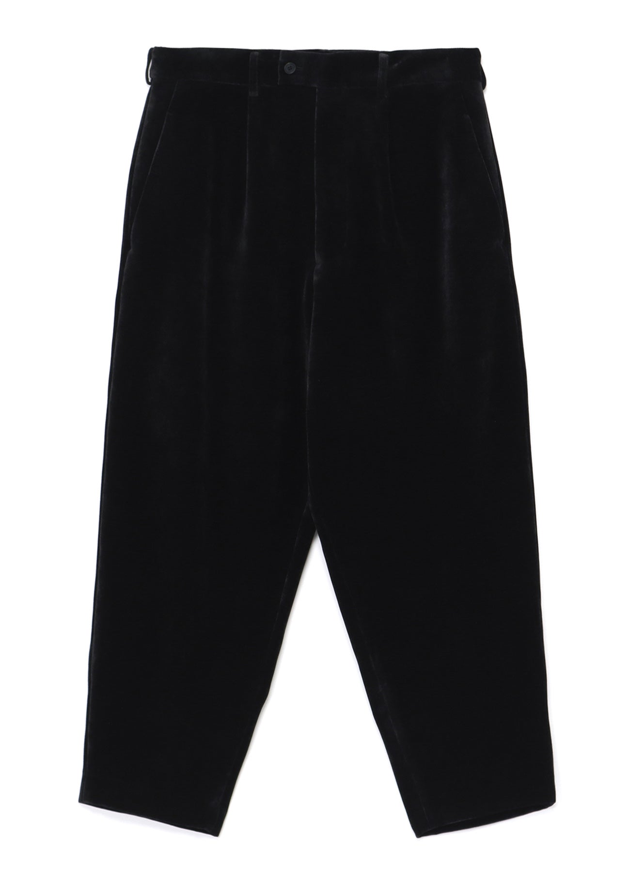 VELVETEEN 1-TUCK TAPERED PANTS