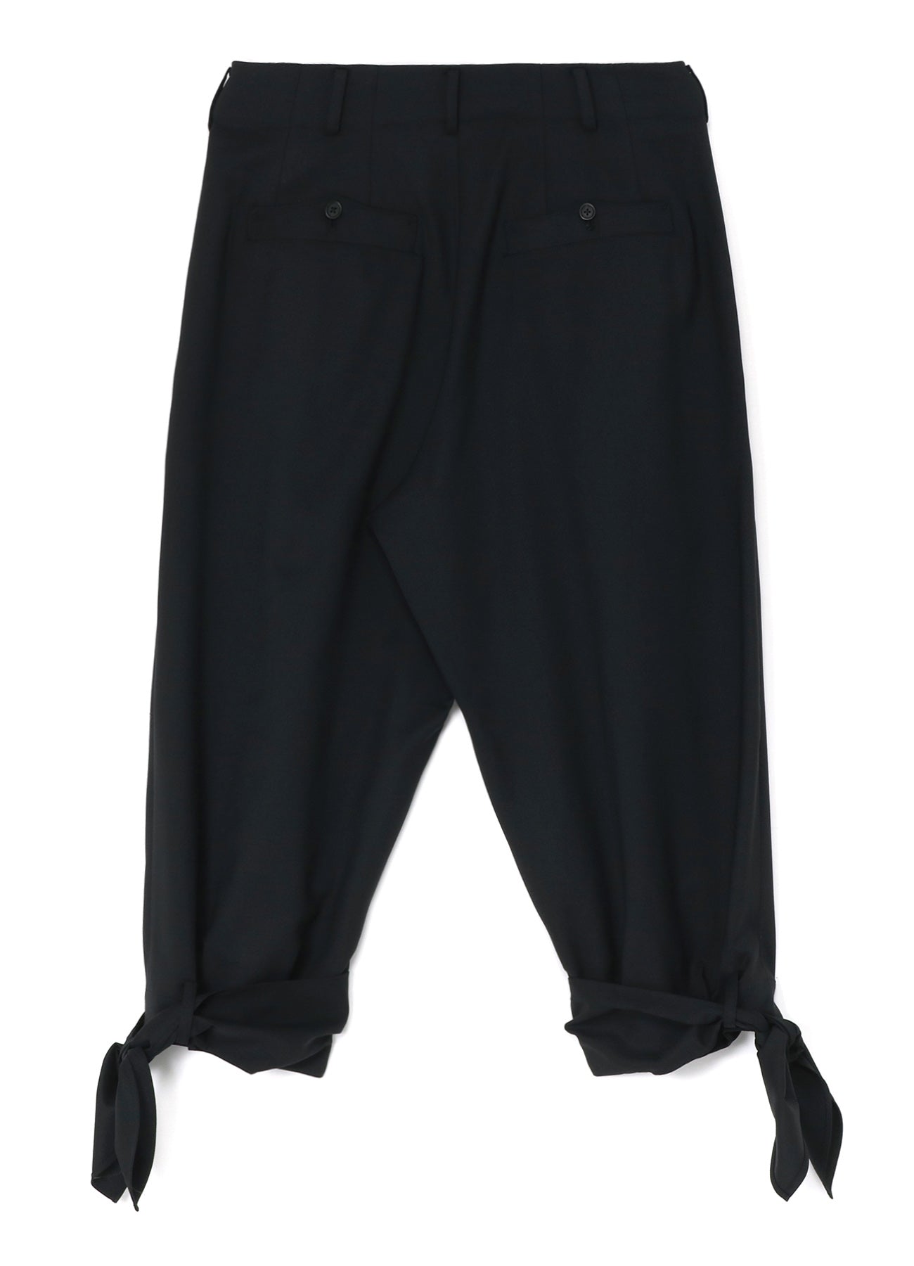 T/W GABARDINE 2-TUCK PANTS WITH HEM TIES – THE SHOP YOHJI YAMAMOTO