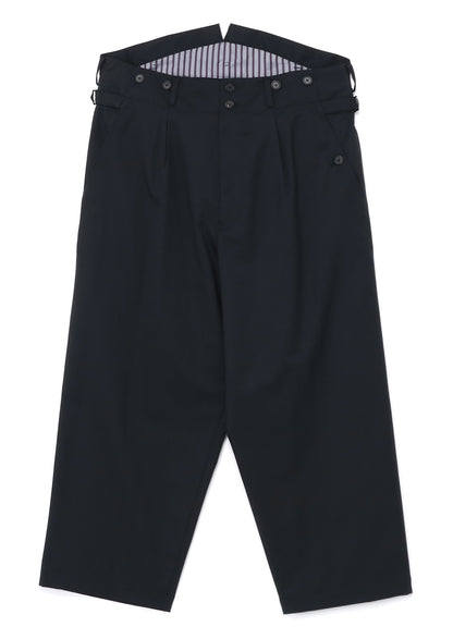 T/W GABARDINE SUSPENDER PANTS WITH TRIANGLE GUSSET