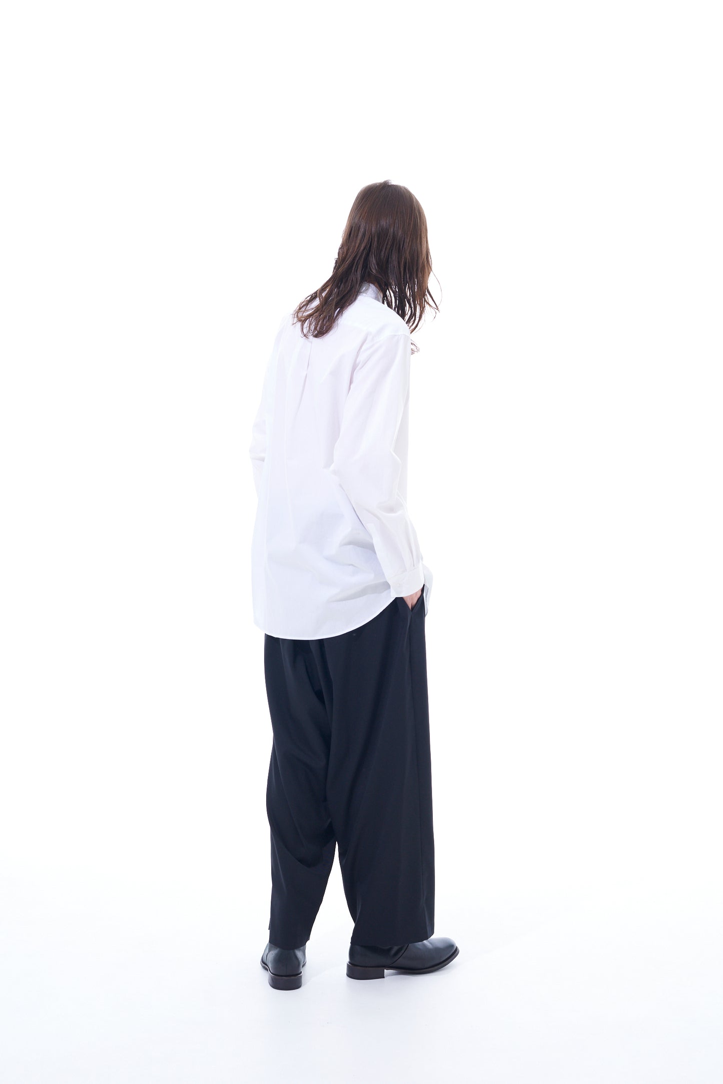 T/W GABARDINE SUSPENDER PANTS WITH TRIANGLE GUSSET