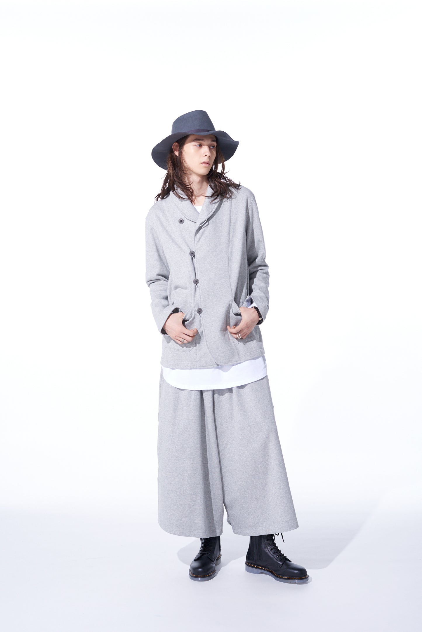 COTTON FLEECE CULOTTE PANTS