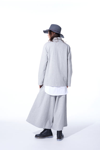 COTTON FLEECE CULOTTE PANTS