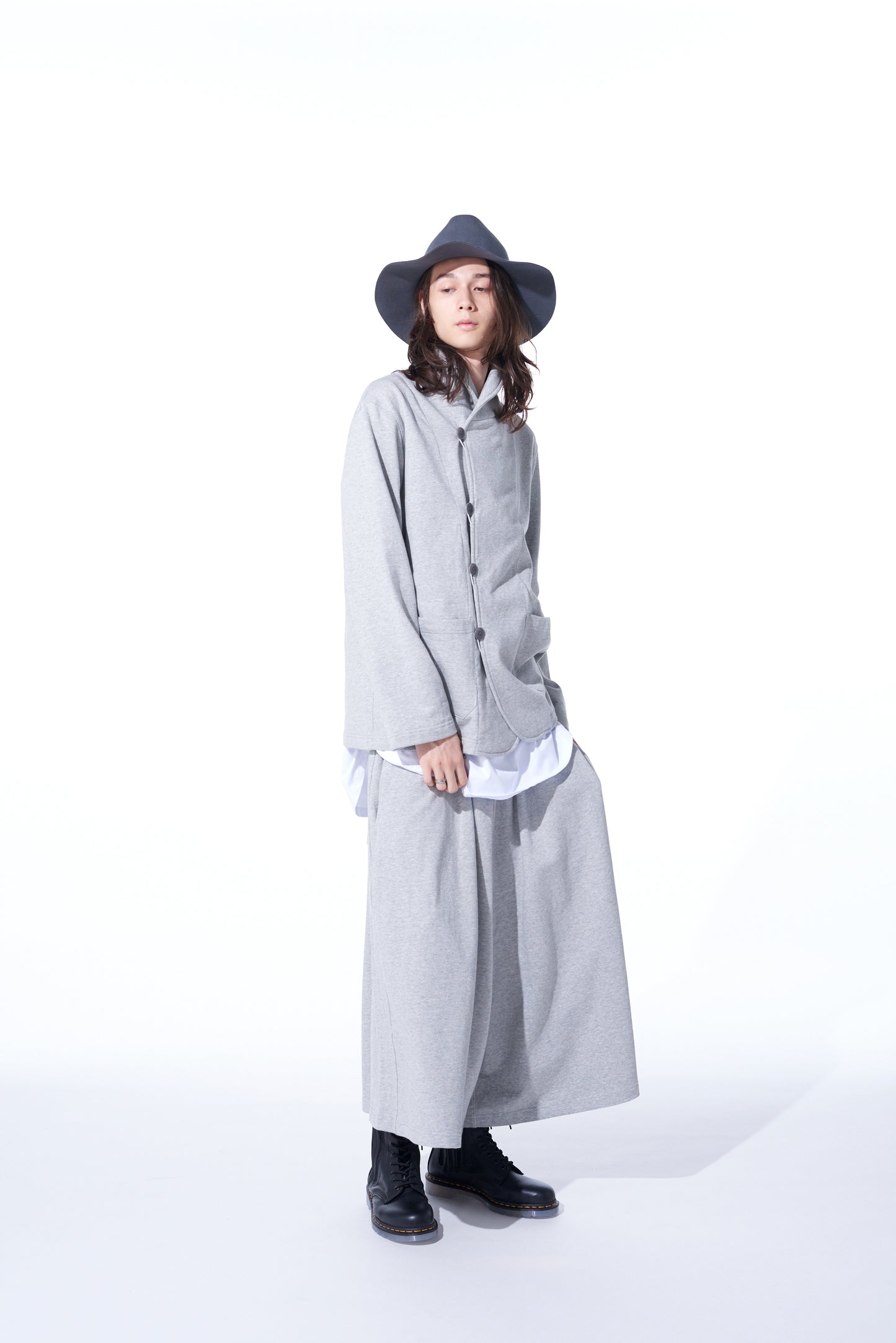 COTTON FLEECE CULOTTE PANTS