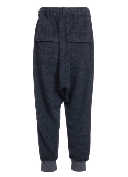 ECO WOOL BEAVER SARUEL RIB PANTS