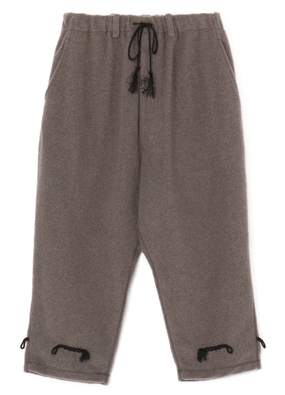 PE/W SLIVER JERSEY SARUEL PANTS WITH TOGGLE BUTTONS AT HEM