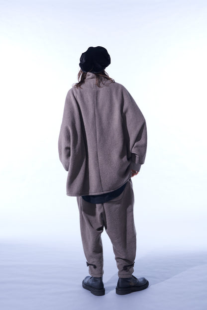 PE/W SLIVER JERSEY SARUEL PANTS WITH TOGGLE BUTTONS AT HEM