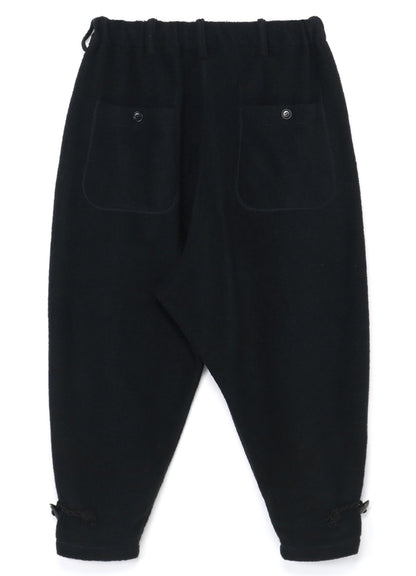 PE/W SLIVER JERSEY SARUEL PANTS WITH TOGGLE BUTTONS AT HEM