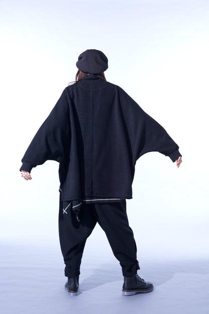 PE/W SLIVER JERSEY SARUEL PANTS WITH TOGGLE BUTTONS AT HEM