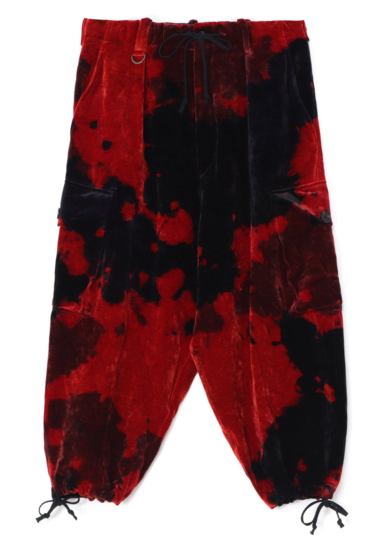 TIE-DYE VELVET BALLOON SILHOUETTE CARGO PANTS – THE SHOP YOHJI YAMAMOTO