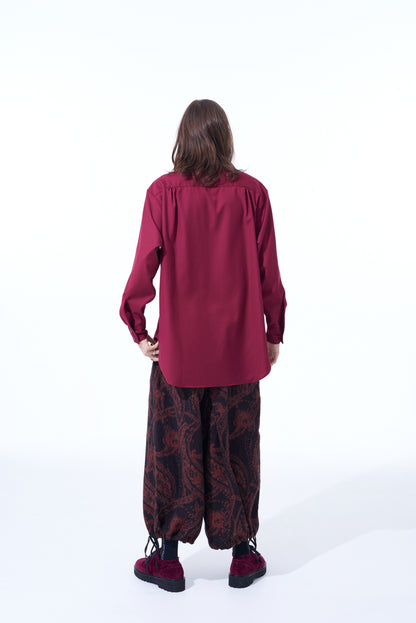 PAISLEY PATTERN JACQUARD HAKAMA BALLOON PANTS