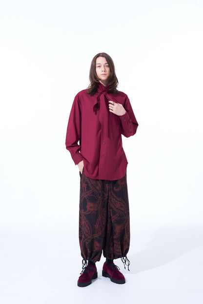 PAISLEY PATTERN JACQUARD HAKAMA BALLOON PANTS