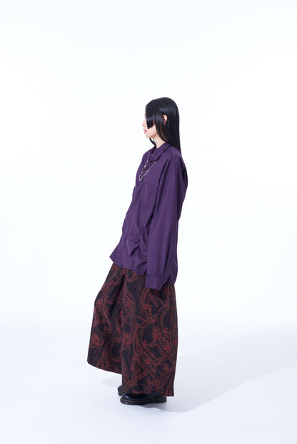 PAISLEY PATTERN JACQUARD HAKAMA BALLOON PANTS