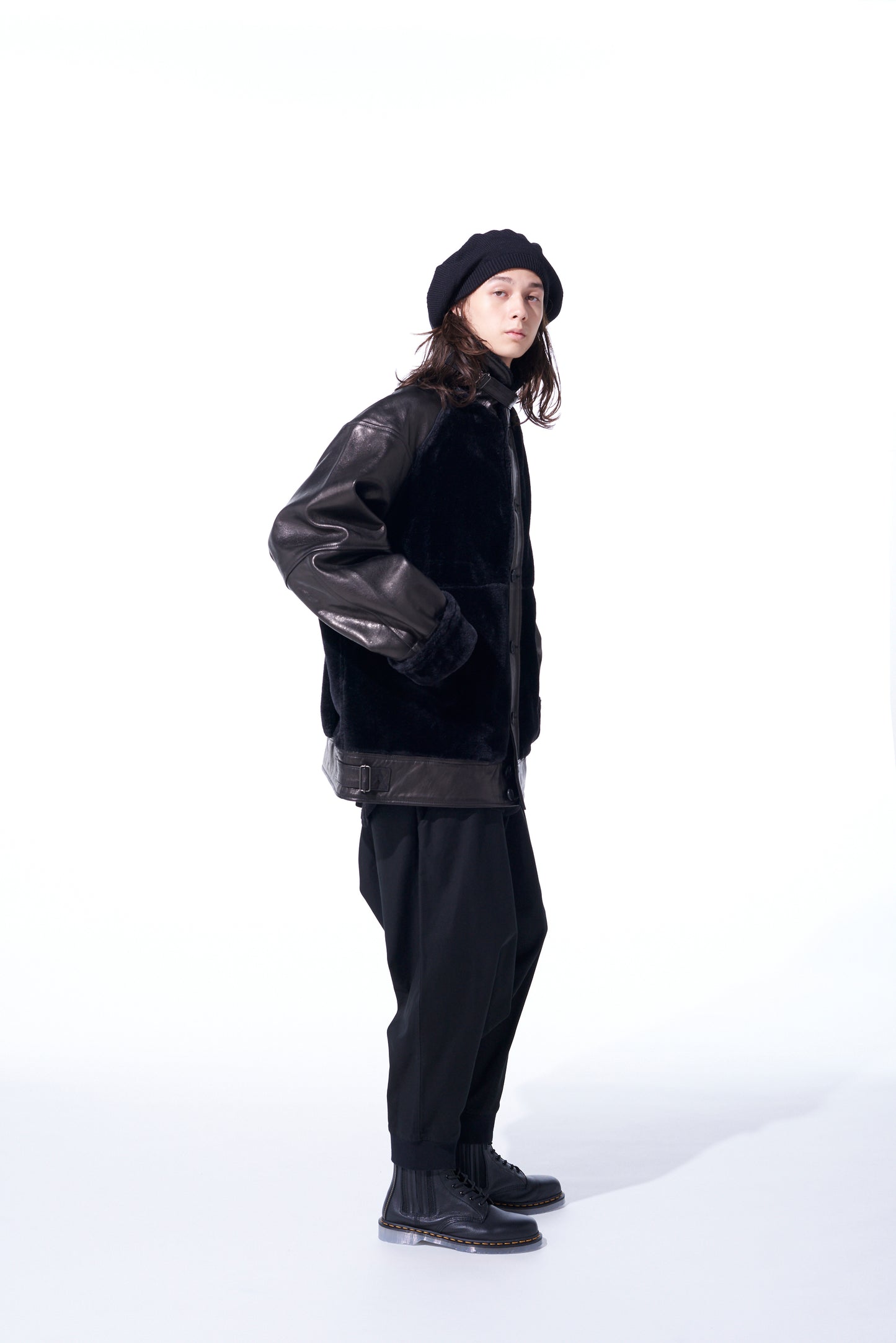 FRENCH WORKER SURGE HEM RIB BALLOON SARUEL PANTS